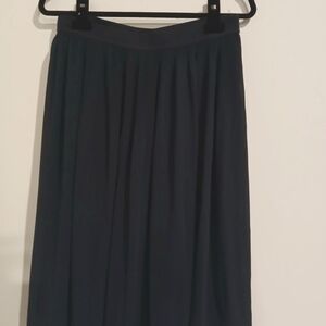 H&M Classic Navy Midi Skirt